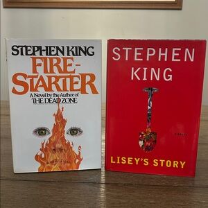 Stephen King Books Firestarter and Lisey's Story BOTMC first editions must read